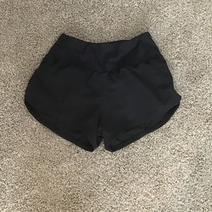Black Origwash High Waisted Shorts